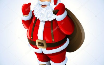 Santa in Sarratt at the Store on Saturday…..